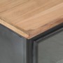 Mesita de noche de madera maciza de acacia gris 40x30x50 cm de vidaXL, Mesitas de noche - Ref: Foro24-323501, Precio: 85,55 €...