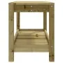 Banco de jardín de madera maciza de pino 82,5x35x45 cm de , Bancos de jardín - Ref: Foro24-832381, Precio: 72,01 €, Descuento: %