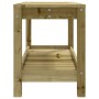 Banco de jardín de madera maciza de pino 82,5x35x45 cm de , Bancos de jardín - Ref: Foro24-832381, Precio: 76,38 €, Descuento: %