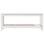 Banco de jardín madera maciza de pino blanco 108x35x45 cm de , Bancos de jardín - Ref: Foro24-832383, Precio: 94,33 €, Descue...