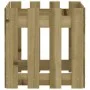 Jardinera diseño de valla madera de pino impregnada 40x40x40 cm de , Maceteros y jardineras - Ref: Foro24-832451, Precio: 22,...