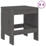 Juego de comedor de jardín 5 piezas madera maciza pino gris de , Conjuntos de jardín - Ref: Foro24-3157717, Precio: 290,36 €,...