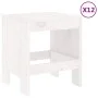 Juego de comedor de jardín 13 piezas madera maciza pino blanco de , Conjuntos de jardín - Ref: Foro24-3157722, Precio: 629,14...