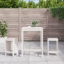 Set de mesa y taburetes altos jardín 3 pzas madera pino blanco de , Conjuntos de jardín - Ref: Foro24-3157734, Precio: 210,70...