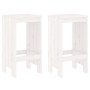 Set de mesa y taburetes altos jardín 3 pzas madera pino blanco de , Conjuntos de jardín - Ref: Foro24-3157734, Precio: 210,70...