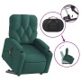 Sillón masaje eléctrico reclinable elevable tela verde oscuro en Sillones | Comprar online en Foru.es