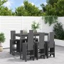 Set de mesa y taburetes altos jardín 7 piezas madera pino gris de , Conjuntos de jardín - Ref: Foro24-3157783, Precio: 586,91...