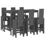 Set de mesa y taburetes altos jardín 7 piezas madera pino gris de , Conjuntos de jardín - Ref: Foro24-3157783, Precio: 586,91...