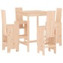 Set de mesa y taburetes altos jardín 5 pzas madera maciza pino de , Conjuntos de jardín - Ref: Foro24-3157769, Precio: 321,57...