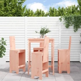 Mesa alta y taburetes de jardín 5 piezas madera maciza Douglas de , Conjuntos de jardín - Ref: Foro24-3157774, Precio: 331,82...