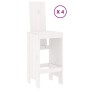 Set de mesa y taburetes altos jardín 5 pzas madera pino blanco de , Conjuntos de jardín - Ref: Foro24-3157776, Precio: 403,15...