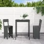 Set de mesa y taburetes altos jardín 3 piezas madera pino gris de , Conjuntos de jardín - Ref: Foro24-3157795, Precio: 227,77...