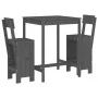 Set de mesa y taburetes altos jardín 3 piezas madera pino gris de , Conjuntos de jardín - Ref: Foro24-3157795, Precio: 227,77...