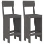 Set de mesa y taburetes altos jardín 3 piezas madera pino gris de , Conjuntos de jardín - Ref: Foro24-3157795, Precio: 227,77...