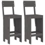 Set de mesa y taburetes altos jardín 3 piezas madera pino gris de , Conjuntos de jardín - Ref: Foro24-3157795, Precio: 231,07...