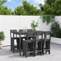 Set de mesa y taburetes altos jardín 7 piezas madera pino gris de , Conjuntos de jardín - Ref: Foro24-3157813, Precio: 550,57...