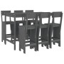 Set de mesa y taburetes altos jardín 7 piezas madera pino gris de , Conjuntos de jardín - Ref: Foro24-3157813, Precio: 550,57...