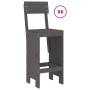 Set de mesa y taburetes altos jardín 7 piezas madera pino gris de , Conjuntos de jardín - Ref: Foro24-3157813, Precio: 550,57...