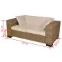 Genuine rattan 2-seater and 3-seater sofa set by vidaXL, Sofas - Ref: Foro24-274359, Price: 896,67 €, Discount: %