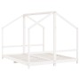 Estructura de cama para niños madera pino blanco 2x(80x200) cm de , Cunas y camas para niños - Ref: Foro24-3200587, Precio: 2...