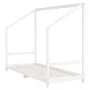 Estructura de cama para niños madera pino blanco 2x(80x200) cm de , Cunas y camas para niños - Ref: Foro24-3200587, Precio: 2...