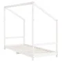 Estructura de cama para niños madera pino blanco 2x(80x200) cm de , Cunas y camas para niños - Ref: Foro24-3200587, Precio: 2...