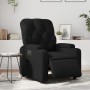 Sillón reclinable eléctrico de cuero sintético negro en Sillones | Comprar online en Foru.es
