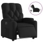 Sillón reclinable eléctrico de cuero sintético negro en Sillones | Comprar online en Foru.es