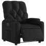Sillón reclinable eléctrico de cuero sintético negro en Sillones | Comprar online en Foru.es