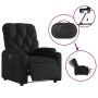 Sillón reclinable eléctrico de cuero sintético negro en Sillones | Comprar online en Foru.es