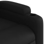 Sillón reclinable eléctrico de cuero sintético negro en Sillones | Comprar online en Foru.es