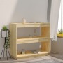Estantería madera maciza de pino 80x35x71 cm de , Librerías y estanterías - Ref: Foro24-810879, Precio: 63,85 €, Descuento: %