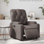 Sillón reclinable eléctrico de cuero sintético marrón en Sillones | Comprar online en Foru.es