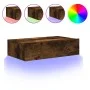 Mueble de TV con luces LED roble ahumado 60x35x15,5 cm de , Muebles TV - Ref: Foro24-842896, Precio: 48,81 €, Descuento: %