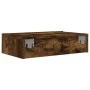 Mueble de TV con luces LED roble ahumado 60x35x15,5 cm de , Muebles TV - Ref: Foro24-842896, Precio: 48,81 €, Descuento: %
