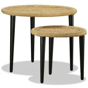 2-teiliges Couchtisch-Set aus Naturjute von vidaXL, Couchtisch - Ref: Foro24-244218, Preis: 92,59 €, Rabatt: %