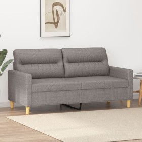 Sofá de 2 plazas de tela gris taupé 140 cm de , Sofás - Ref: Foro24-359242, Precio: 210,29 €, Descuento: %