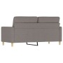 Sofá de 2 plazas de tela gris taupé 140 cm de , Sofás - Ref: Foro24-359242, Precio: 210,29 €, Descuento: %