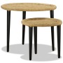 Juego de mesas de centro 2 piezas yute natural de vidaXL, Mesas de centro - Ref: Foro24-244218, Precio: 94,04 €, Descuento: %