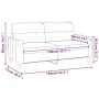 Sofá de 2 plazas de tela gris taupé 140 cm de , Sofás - Ref: Foro24-359242, Precio: 210,29 €, Descuento: %