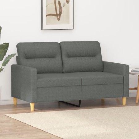 Sofá de 2 plazas de tela gris oscuro 120 cm de , Sofás - Ref: Foro24-359228, Precio: 184,82 €, Descuento: %