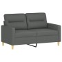 Sofá de 2 plazas de tela gris oscuro 120 cm de , Sofás - Ref: Foro24-359228, Precio: 184,82 €, Descuento: %