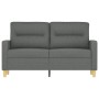 Sofá de 2 plazas de tela gris oscuro 120 cm de , Sofás - Ref: Foro24-359228, Precio: 184,82 €, Descuento: %