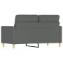 Sofá de 2 plazas de tela gris oscuro 120 cm de , Sofás - Ref: Foro24-359228, Precio: 184,82 €, Descuento: %