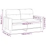 Sofá de 2 plazas de tela gris oscuro 120 cm de , Sofás - Ref: Foro24-359228, Precio: 196,92 €, Descuento: %