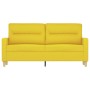 Sofá de 2 plazas de tela amarillo claro 140 cm de , Sofás - Ref: Foro24-359240, Precio: 177,86 €, Descuento: %
