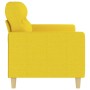 Sofá de 2 plazas de tela amarillo claro 140 cm de , Sofás - Ref: Foro24-359240, Precio: 177,86 €, Descuento: %