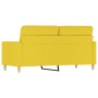 Sofá de 2 plazas de tela amarillo claro 140 cm de , Sofás - Ref: Foro24-359240, Precio: 177,86 €, Descuento: %