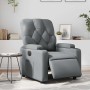 Sillón reclinable eléctrico de cuero sintético gris en Sillones | Comprar online en Foru.es
