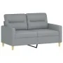 Juego de sofás con cojines 4 piezas tela gris claro de , Sofás - Ref: Foro24-3201544, Precio: 640,61 €, Descuento: %